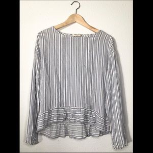 M&S Indigo Collection Stripe Blouse SZ4
